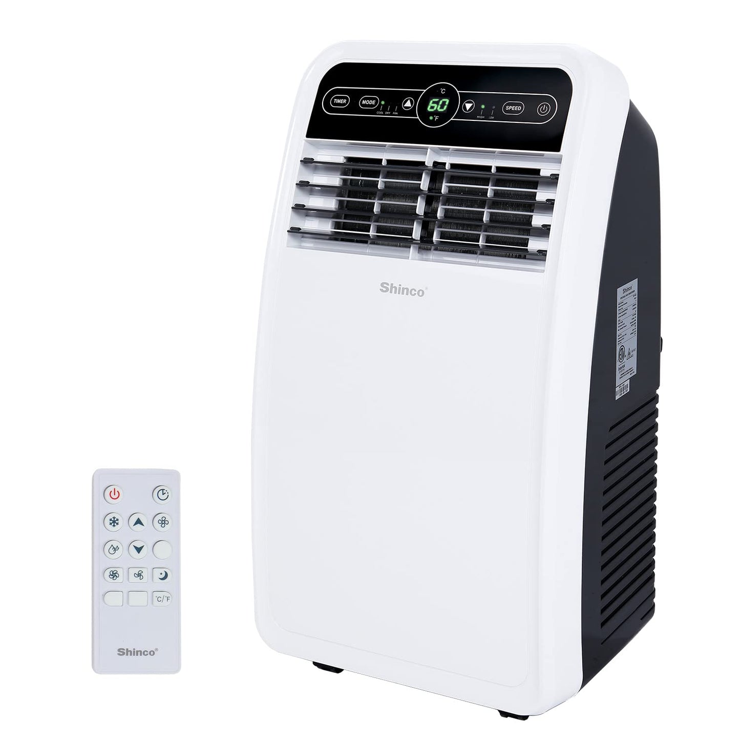 Portable Air Conditioner 12000 BTU with Dehumidifier and Fan Modes, Remote Control, 24h Timer, Window Kit